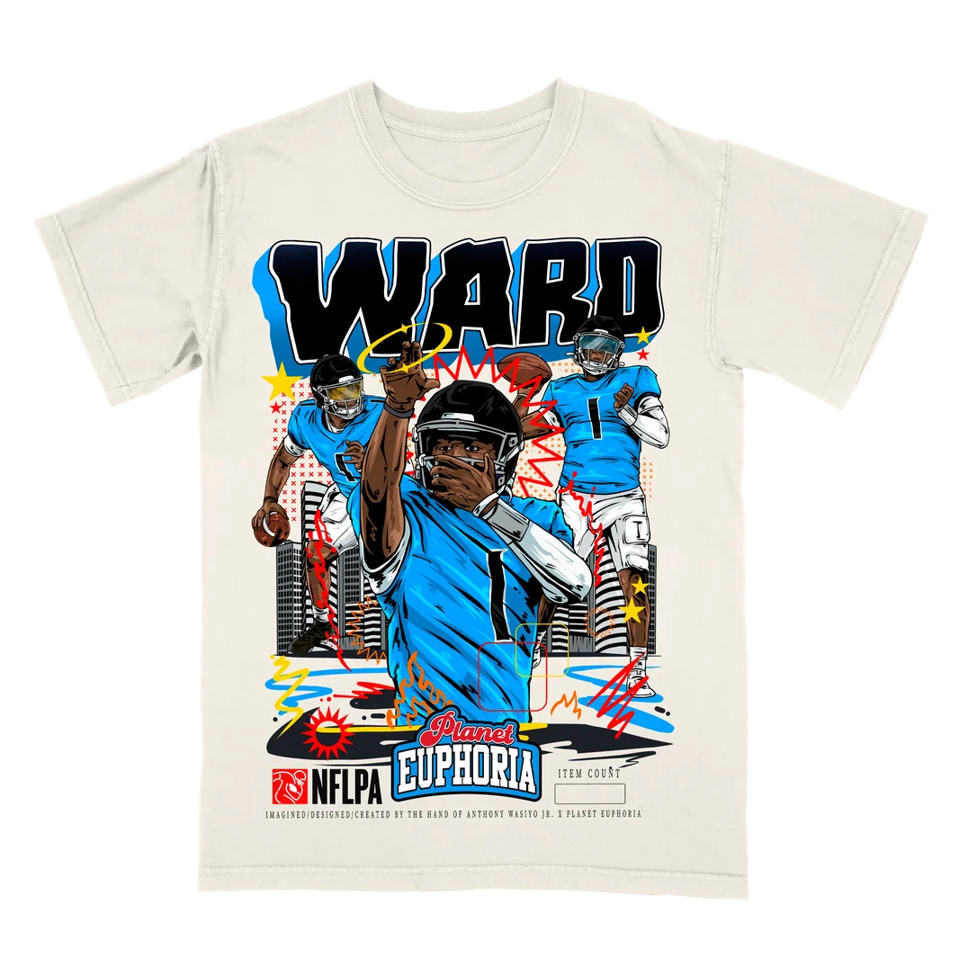 Hand-drawn Cam Ward graphic tee
