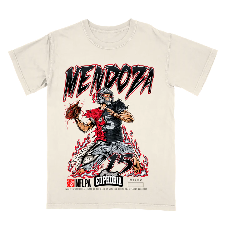Hand-drawn Fernando Mendoza graphic tee