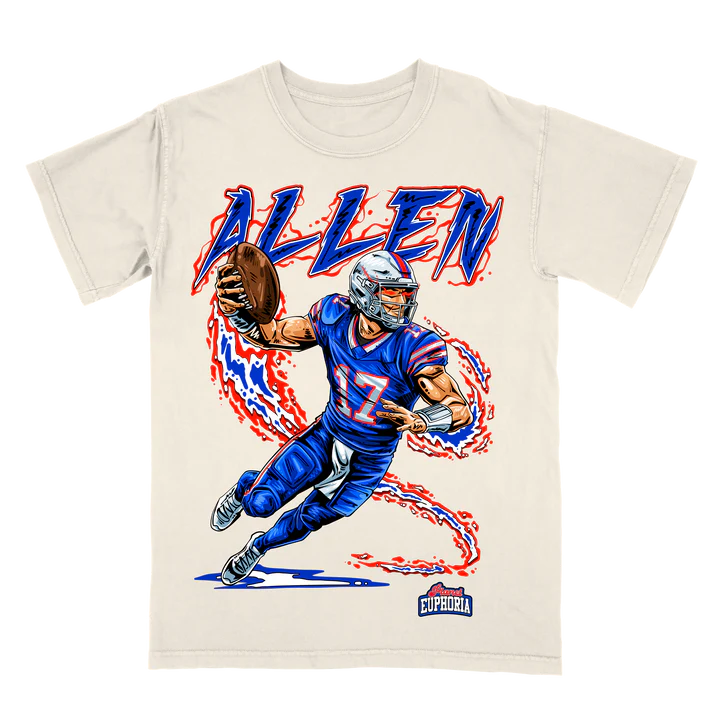 Hand-drawn Buffalo Bills football apparel