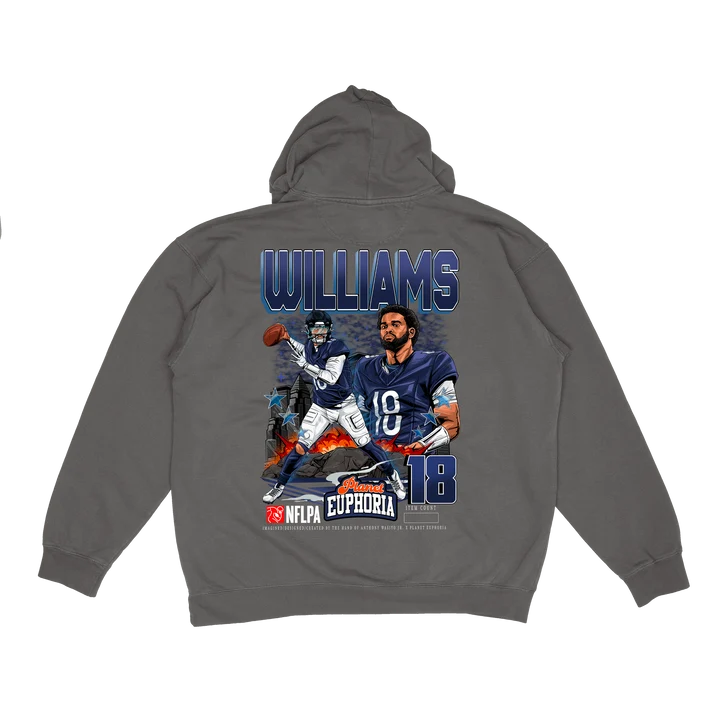 Hand-drawn Caleb Williams V2 limited edition graphic hoodie