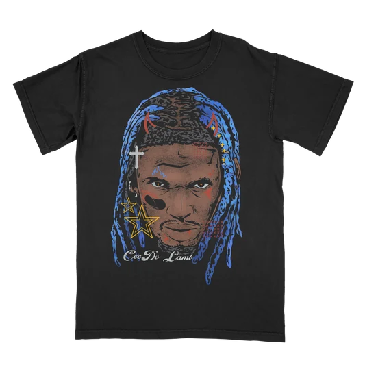 CeeDee Lamb Fat Head graphic t-shirt, Dallas wide receiver design